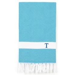 Linum Home Textiles Turkish Cotton Diamond Personalized Pestemal Beach Towel