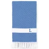 Linum Home Textiles Turkish Cotton Diamond Personalized Pestemal Beach Towel