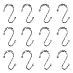 Sonoma Goods For Life® Rustproof Stainless Steel S Roller Glide Shower Curtain Hooks