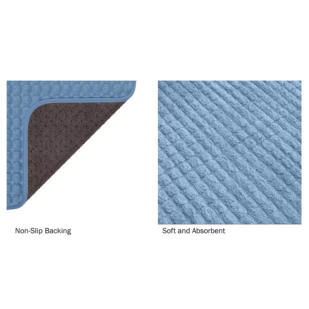 Portsmouth Home 2-Piece Memory Foam Bathroom Rug Set - Image 3