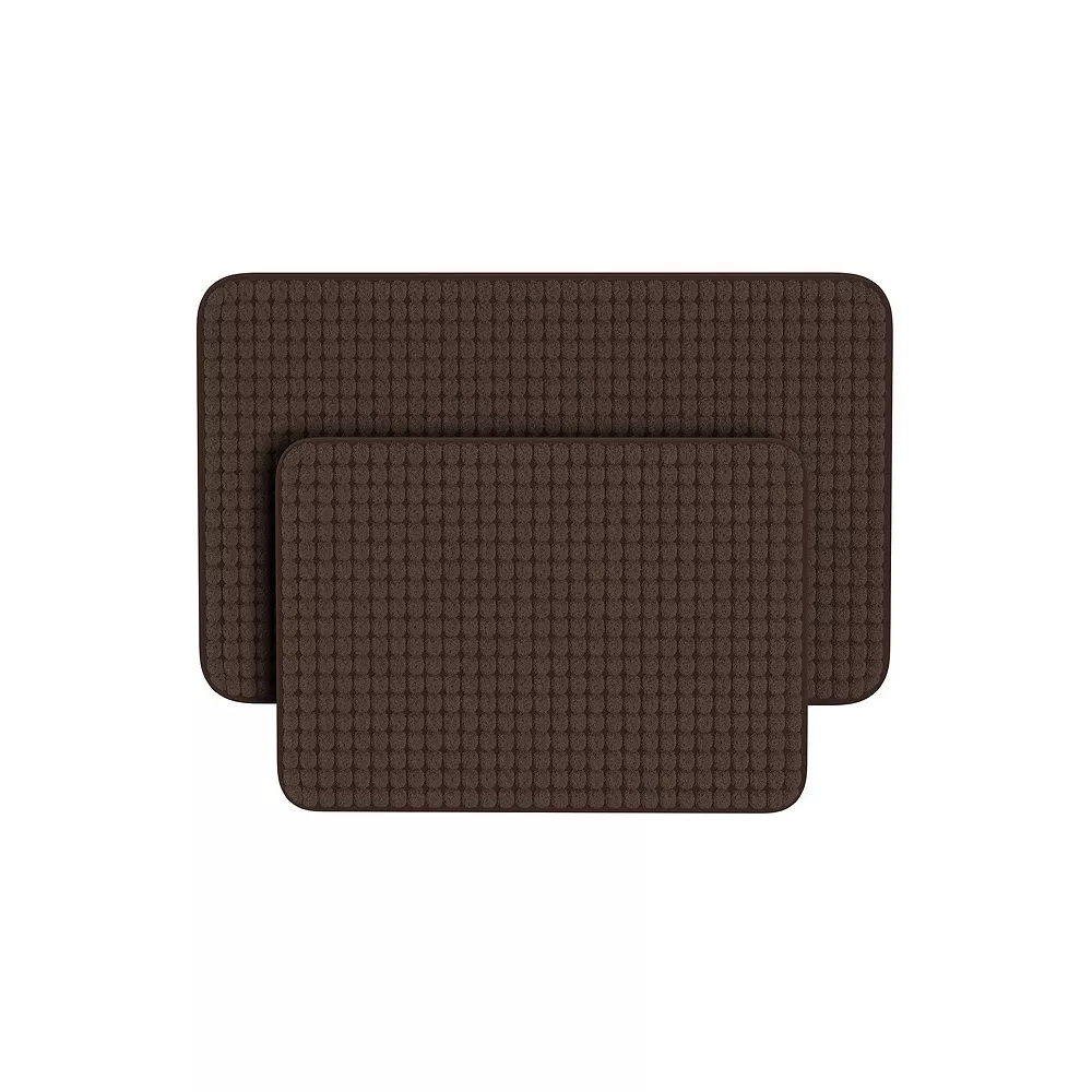 Portsmouth Home 2-Piece Memory Foam Bathroom Rug Set