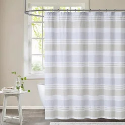 Cottage Classics Spa Stripe Shower Curtain