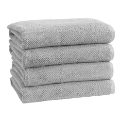 Great Bay Home Acacia Popcorn 4-Pack Cotton Bath Towel