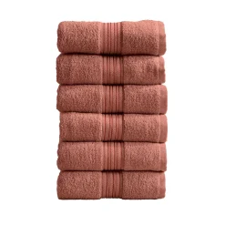 Great Bay Home Cooper Solid 6-Pack Cotton Hand Towel Set