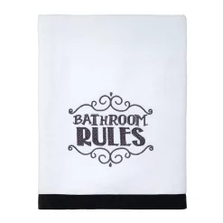 Avanti Chalk It Up Embroidered Bath Towel