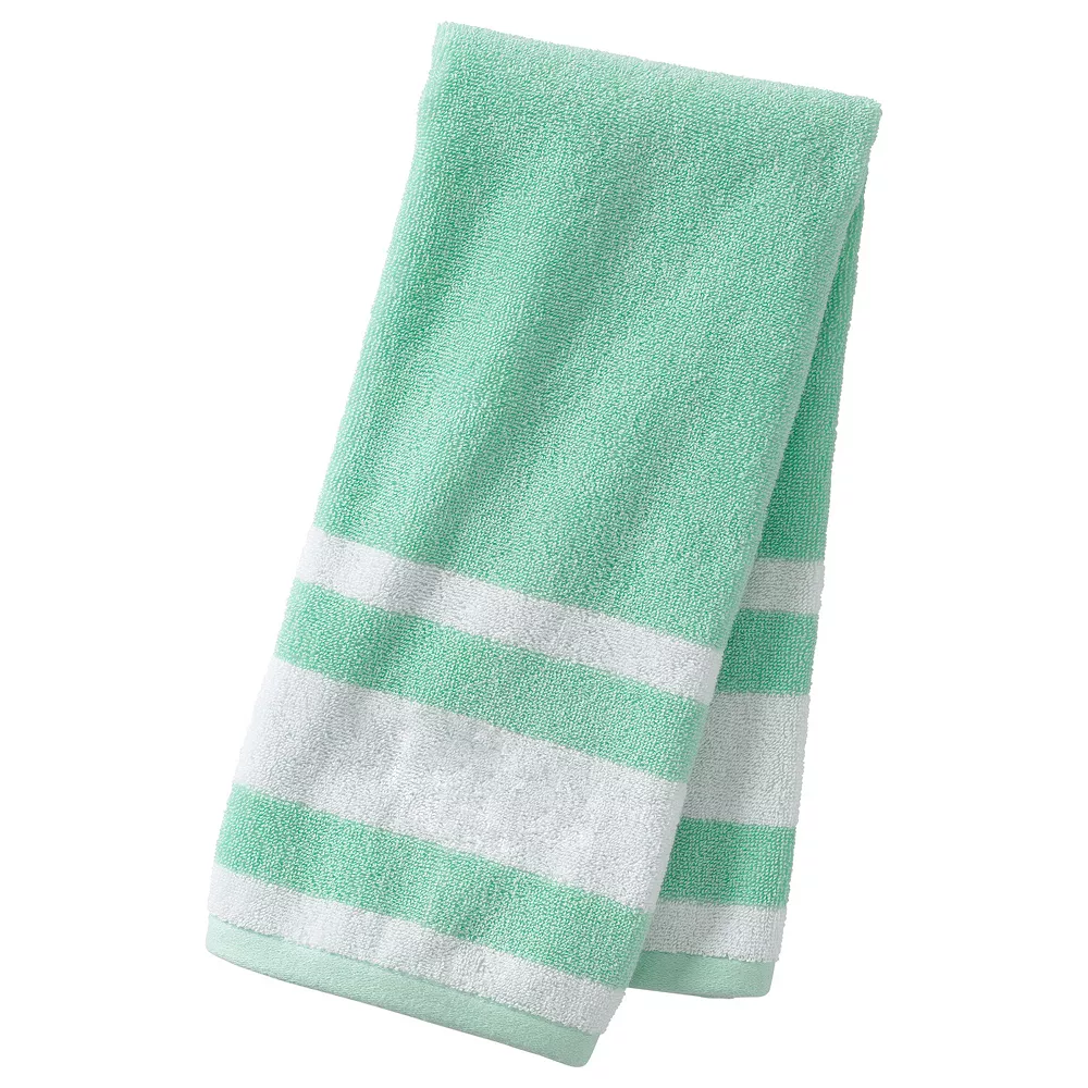 Lands' End Supima Cotton Stripe Hand Towel - Image 2