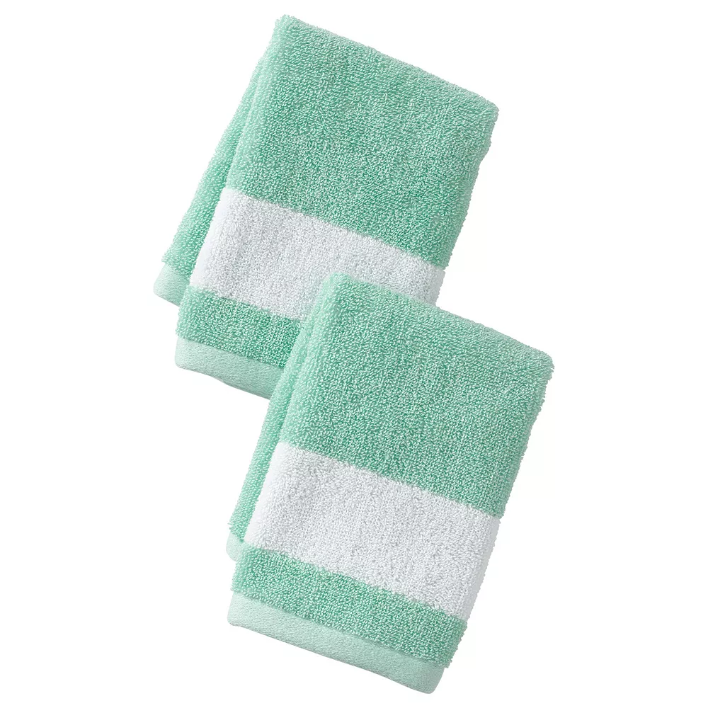 Lands' End Supima Cotton Stripe Hand Towel - Image 3