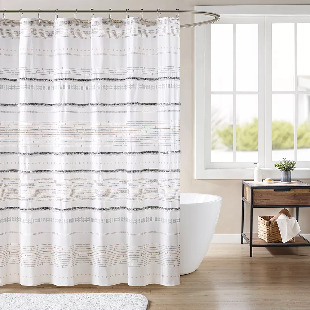 INK+IVY Nea Printed Shower Curtain 1 INK+IVY Nea Printed Shower Curtain