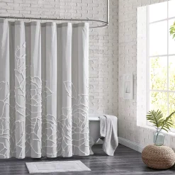 Peri Chenille Rose Shower Curtain