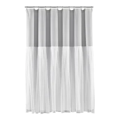 Lush Décor Lush Decor Tulle Skirt Colorblock Shower Curtain