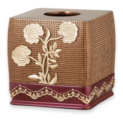 Popular Bath Ombre Rose Burg Tissue Box