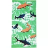 Lands' End Kids Printed Velour Oversized XL Beach Towel