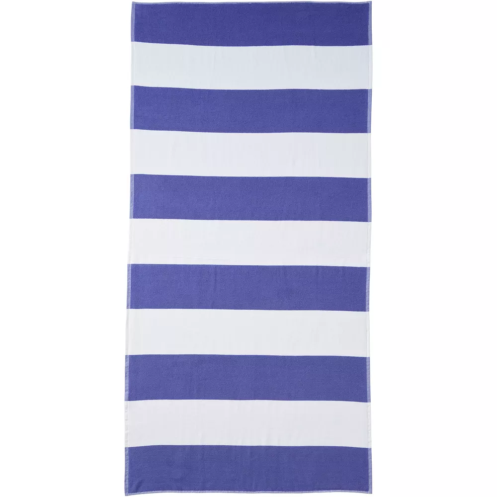 Lands' End Rugby Stripe Oversized XL Beach Towel