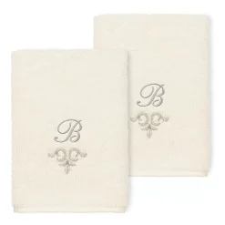 Linum Home Textiles Turkish Cotton Monica Embellished Washcloth Set