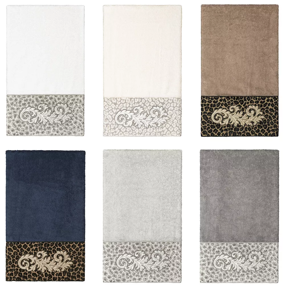 Linum Home Textiles Turkish Cotton April Embellished Bath Towel - Image 3