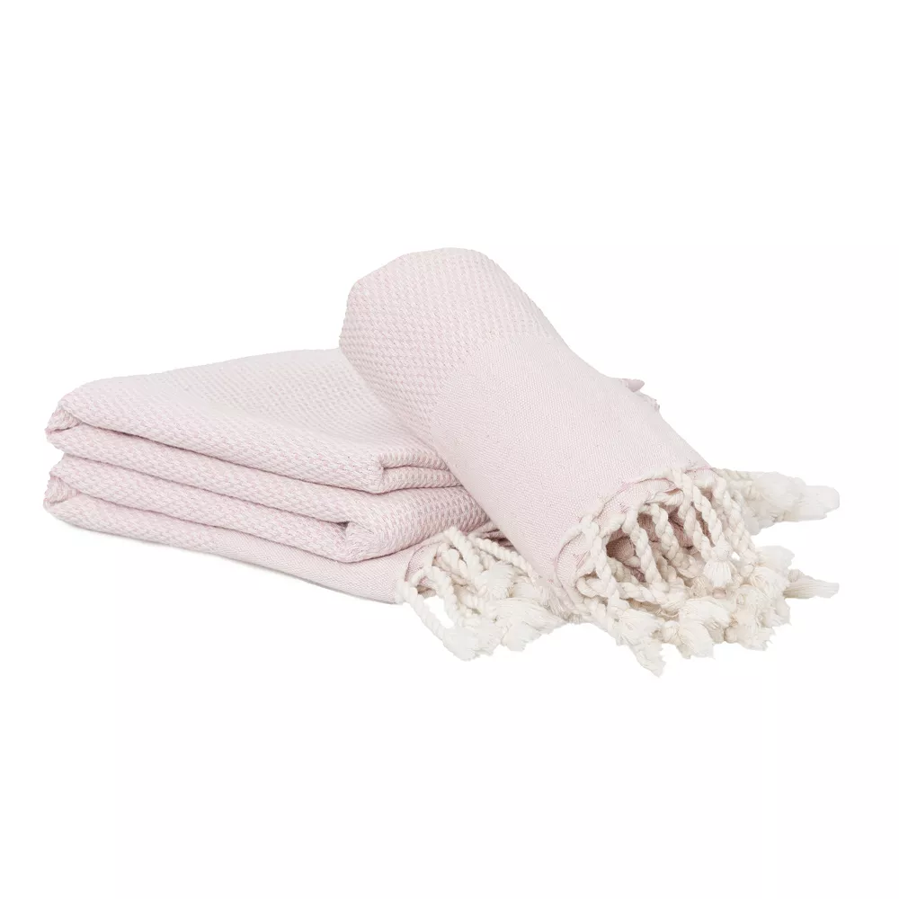 Linum Home Textiles Turkish Cotton Fun In Paradise Pestemal Beach And Hand Towel Set