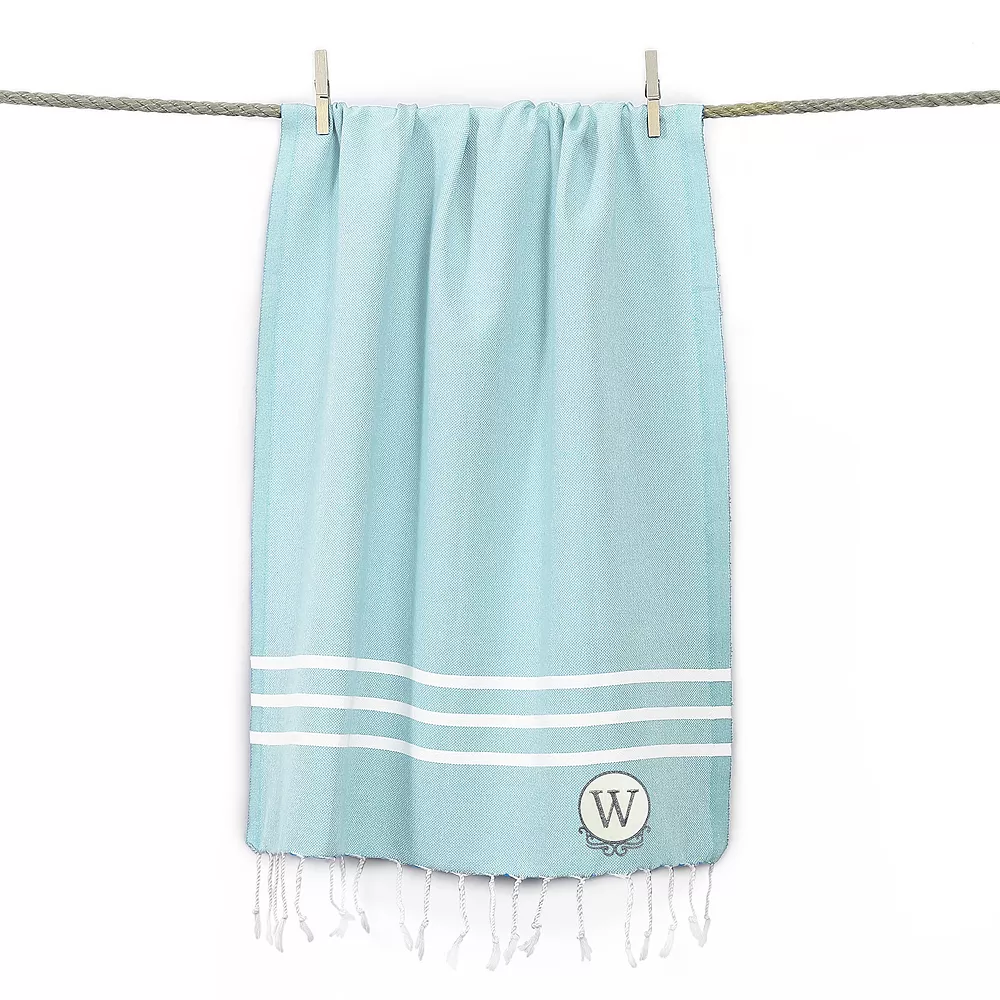 Linum Home Textiles Turkish Cotton Personalized Alara Pestemal Beach And Hand Towel Set - Image 5