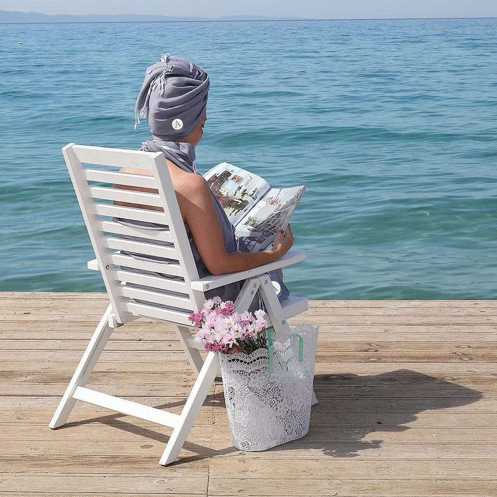 Linum Home Textiles Turkish Cotton Personalized Alara Pestemal Beach And Hand Towel Set - Image 5