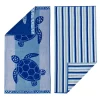 Great Bay Home Jacquard Nautical Beach Towel 2-pack Set