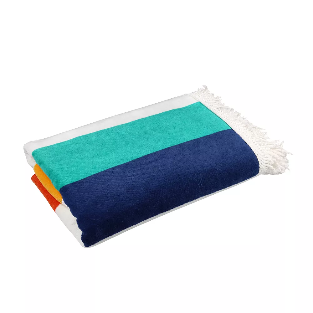 Sand & Surf Square Beach Towel With Fringe - Image 2