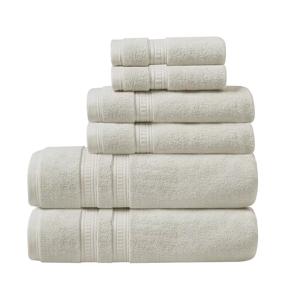 Beautyrest Plume 6-Piece Cotton Antimicrobial Towel Set