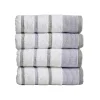 Great Bay Home Striped Cotton 4-pack Hand Towel Set