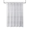 Urban Habitat Bailey Cotton Clip Jacquard Shower Curtain