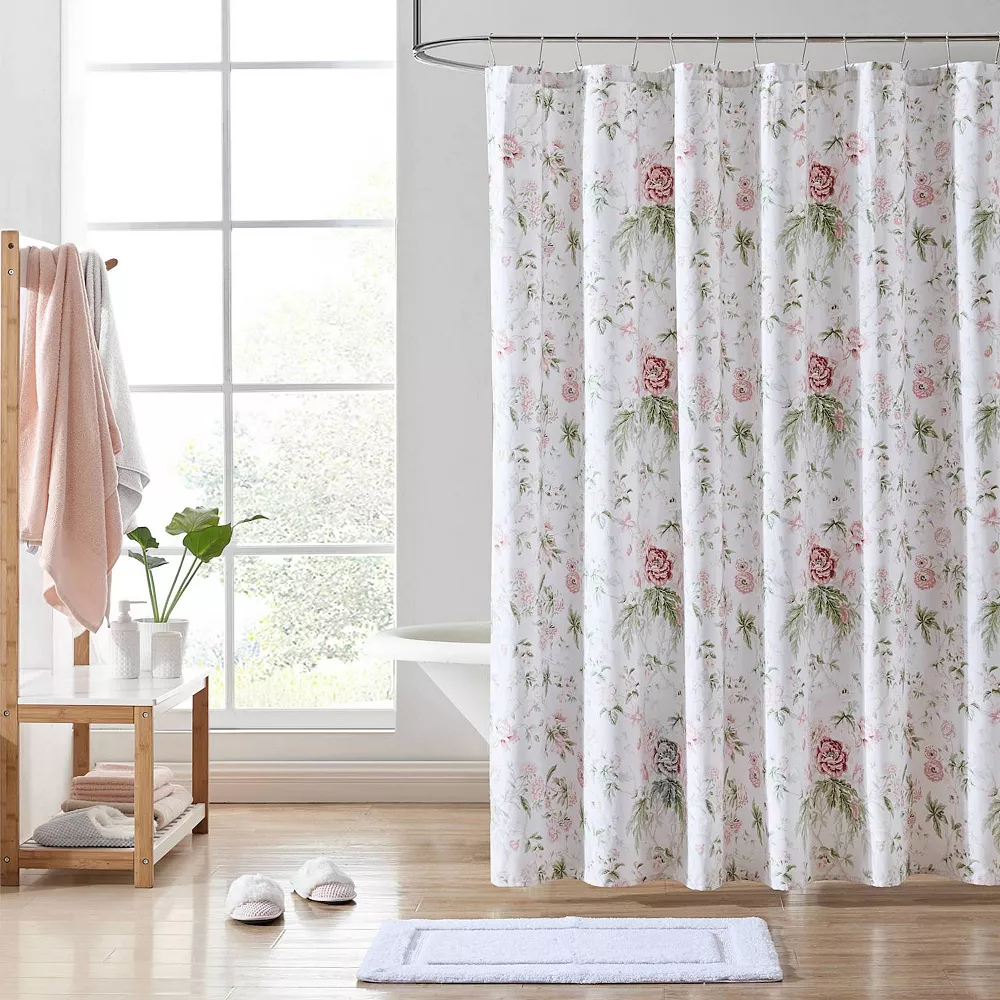 Laura Ashley Breezy Floral Shower Curtain - Image 2