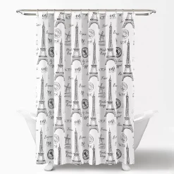 Lush Décor Lush Decor Paris Bonjour Shower Curtain