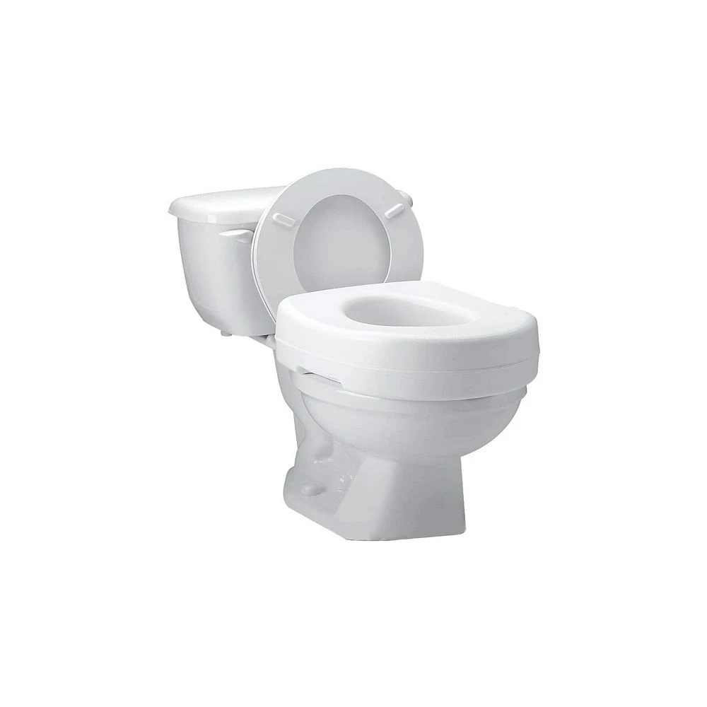 Carex Toilet Seat Riser - Adds 5 Inch Of Height To Toilet - Raised Toilet Seat With 300 Pound Weight Capacity - Slip-Resistant