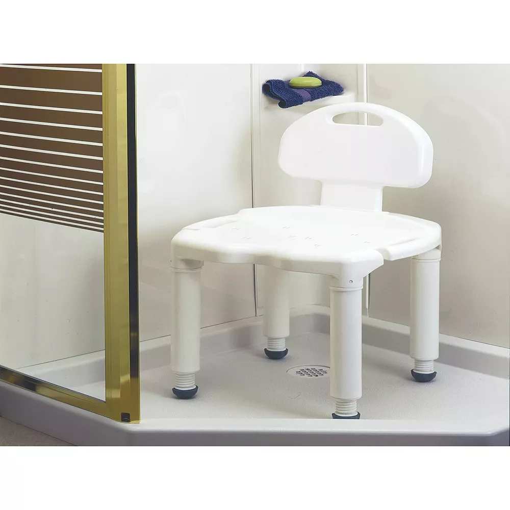 Carex Bath Seat And Shower Chair With Back For Seniors, Elderly, Disabled, Handicap, And Injured Persons, Supports Up To 400lbs - Image 2