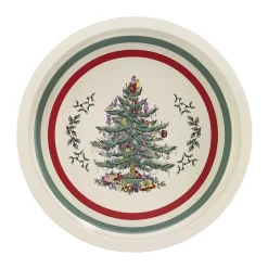 Spode Christmas Tree Tartan Soap Dish