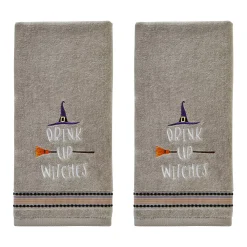 SKL Home Drink Up Witches 2-piece Hand Towel Set