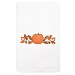 Linum Home Textiles Harvest Bounty Embroidered Luxury Turkish Cotton Hand Towel