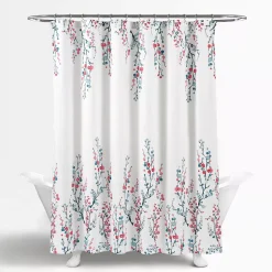 Lush Décor Lush Decor Mirabelle Watercolor Floral Shower Curtain