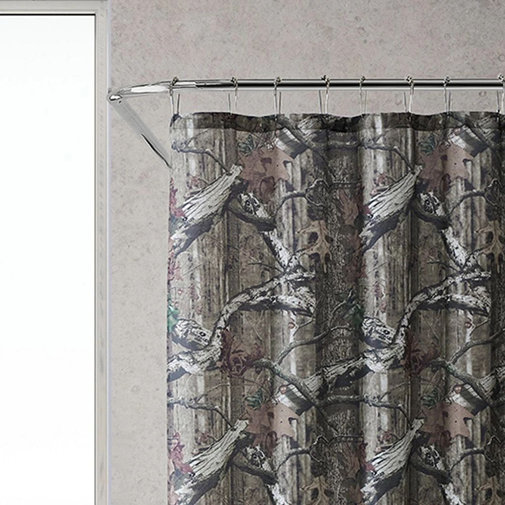 Mossy Oak Break-Up Infinity Fabric Camouflage Shower Curtain - Image 2