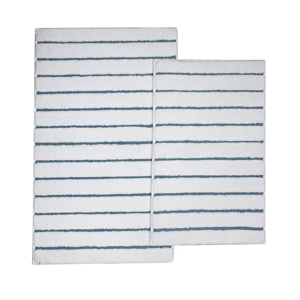 The Big OneĀ® 2-Pack Cut Loop Stripe Rug