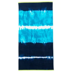 Lands' End Tie Dye Stripe Beach Towel