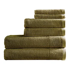 Great Bay Home Tessa Textured Cotton 6-Piece Bath Towel Set