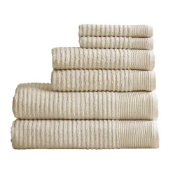 Great Bay Home Rori Ribbed Terry 6-piece Towel Set
