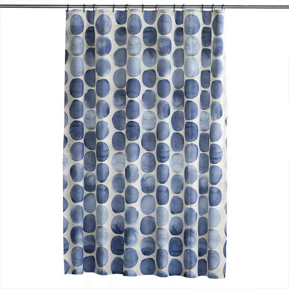 The Big OneĀ® Logan Dots 13-Piece PEVA Shower Curtain & Hook Set