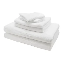 Classic Turkish Towels Genuine Cotton Soft Absorbent Fairfield 6 Piece Set With 2 Bath Towels, 2 Hand Towels, 2 Washcloths