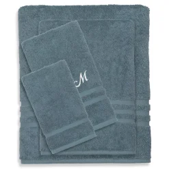 Linum Home Textiles Turkish Cotton Denzi 4-piece Personalized Towel Set