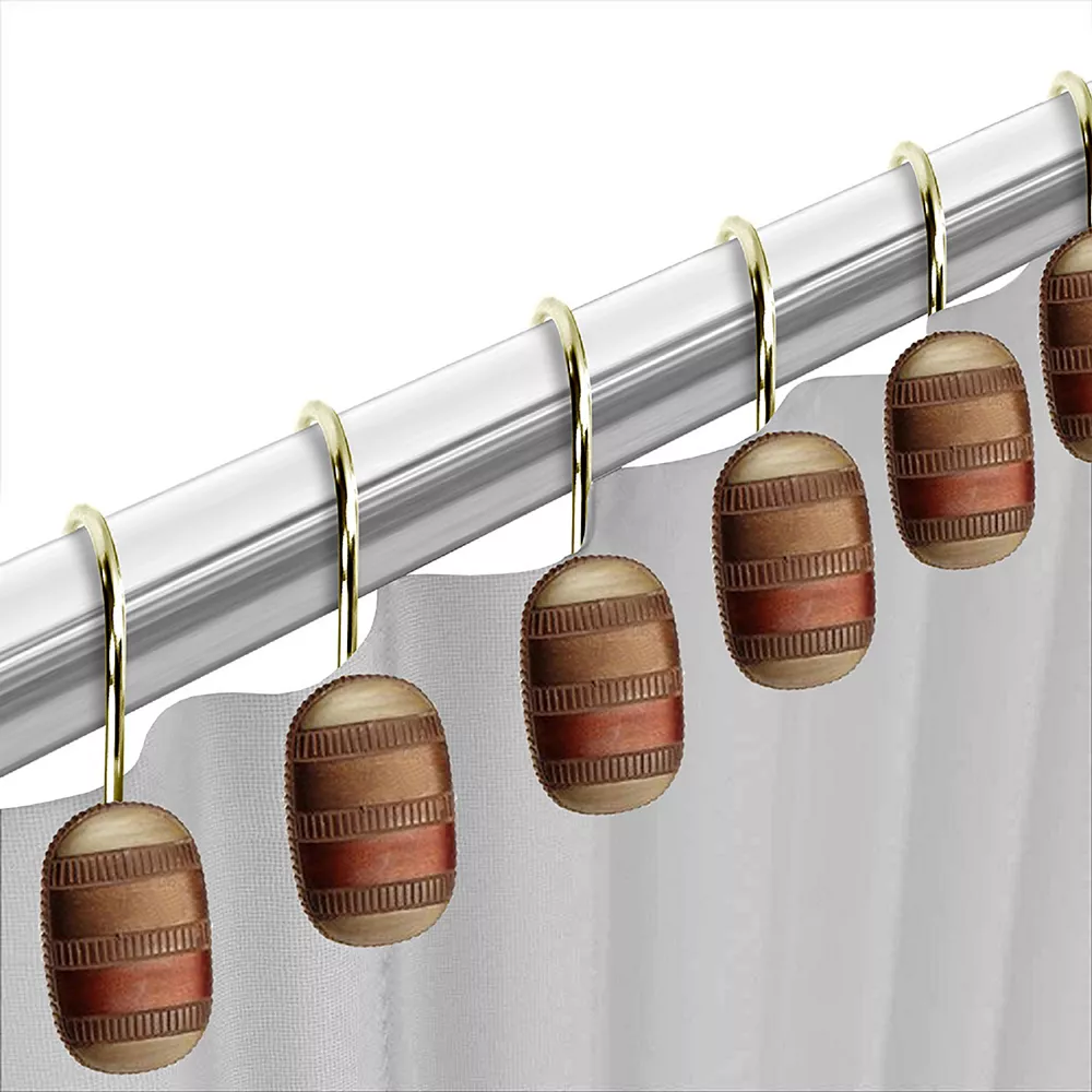 Popular Bath Contempo 12-pk. Shower Curtain Hooks - Image 3
