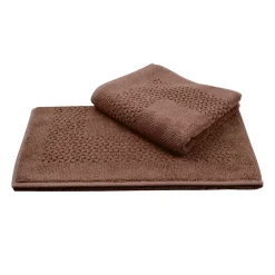 Classic Turkish Towels Genuine Cotton Soft Absorbent Meital Bath Mat 2 Piece Set
