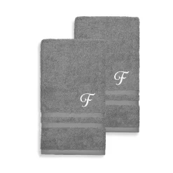 Linum Home Textiles Turkish Cotton 2-piece Personalized Denzi Hand Towel Set