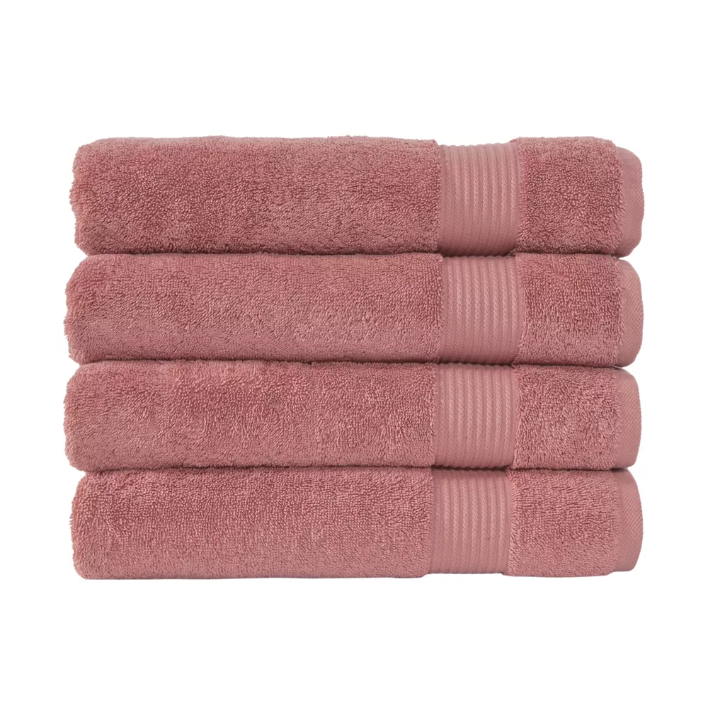 Classic Turkish Towels Genuine Cotton Soft Absorbent Amadeus Bath Towels 30x54 4 Piece Set