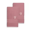 Linum Home Textiles Turkish Cotton Denzi 2-piece Personalized Hand Towel Set
