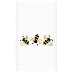 Linum Home Textiles Bee Dance Embroidered Luxury Turkish Cotton Hand Towel