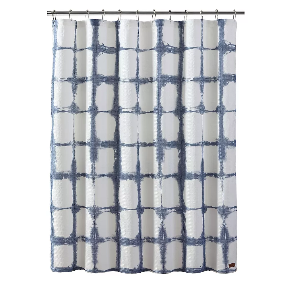 Koolaburra By UGG Shibori Plaid Shower Curtain